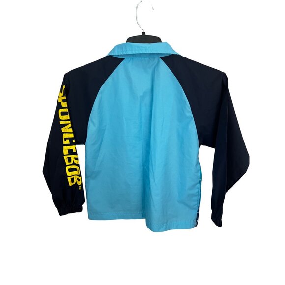 Nickelodeon Spongebob Kids Jacket 8/10 Blue Polyester Long Sleeve Zip-Up - Picture 3 of 13